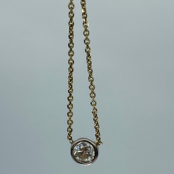 14KT solitaire diamond 💎 necklace - Picture 7 of 17